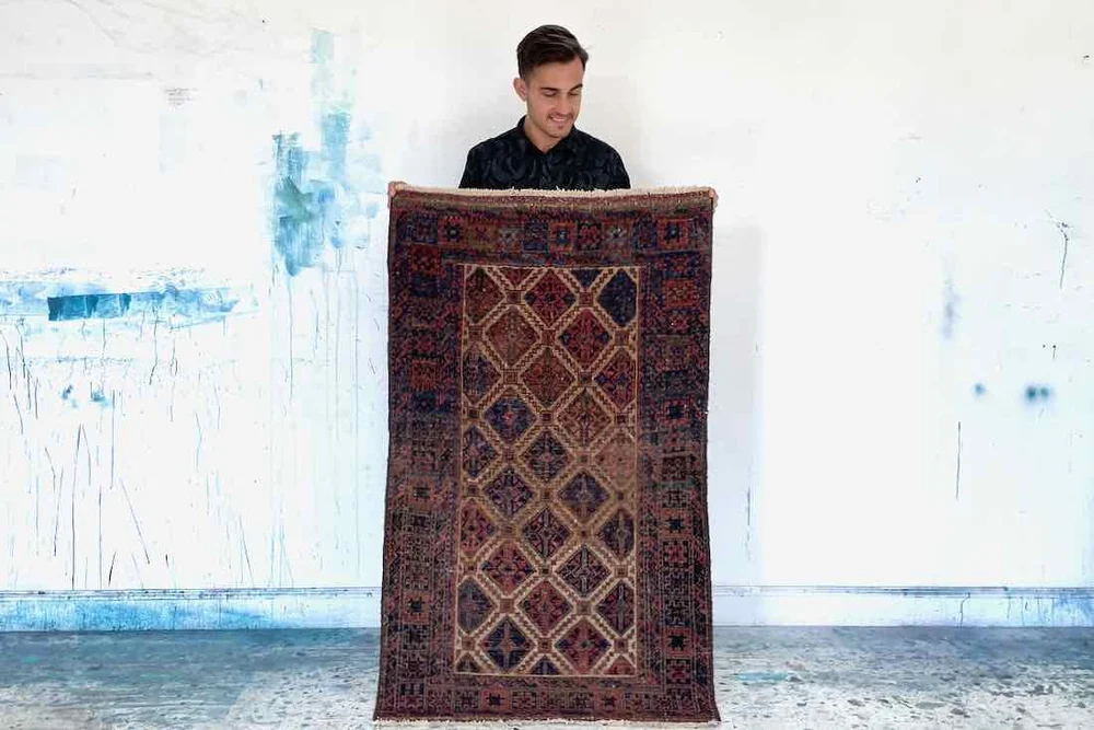 Antique Baluch Rug, 3x5 — Weft & Wool